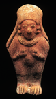 ecuadorian figurine with hands to breasts