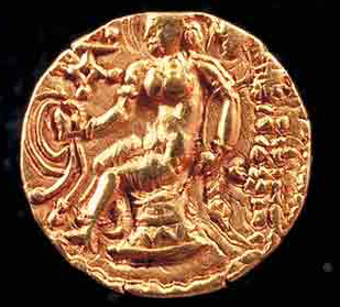 gold coin of goddess Ardoksho